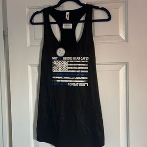 Not all hero’s wear capes women’s premium tank top size XL